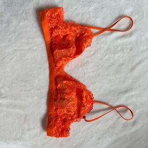 Savage X Fenty Fiery Orange Lace Bralette